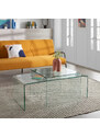 Skleněný konferenční stolek Kave Home Burano 110 x 50 cm