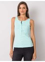 Fashionhunters Samantha mint top na zip