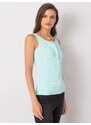 Fashionhunters Samantha mint top na zip