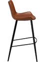 ​​​​​Dan-Form Světle hnědá koženková barová židle DAN-FORM Hype 75 cm