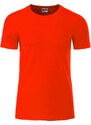 James & Nicholson Pánské triko s krátkým rukávem James&Nicholson (JN8008) Červenooranžová S