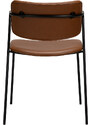 ​​​​​Dan-Form Hnědá koženková jídelní židle DAN-FORM Zed