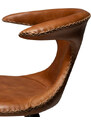 ​​​​​Dan-Form Hnědá kožená barová židle DAN-FORM Flair 65 cm