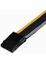 Ombre Clothing Šedo-černý látkový pásek A378