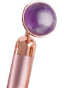 Palsar 7 Elektrické masážítko na obličej s minerálem (Jade Roller Massager Electric Pink Handle and Amethyst Jade)