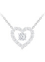 Preciosa Romantický stříbrný náhrdelník First Love s kubickou zirkonií Preciosa 5302 00