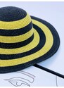 Webmoda Dámský černý slaměný klobouk