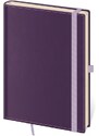 Helma 365, s.r.o. Notes - Zápisník Double Violet - linkovaný M fialová 2024 BB434-6-24