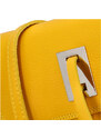 Dámská kožená crossbody kabelka žlutá - ItalY Porta žlutá