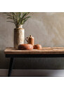 Hoorns Hnědý teakový konferenční stolek Vienna 120x60 cm