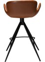 ​​​​​Dan-Form Koňakově hnědá koženková barová židle DAN-FORM Gaia 65 cm