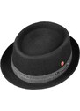 Plstěný klobouk porkpie - Mayser - černý klobouk Gareth