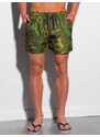 Ombre Clothing Pánské koupací šortky - zelená W318