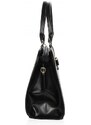 ELOAS Černá elegantní dámská kabelka s mašlí