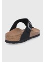 Žabky Birkenstock dámské, černá barva, na plochém podpatku, 1020487.BLACK-BLACK