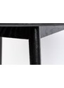 White Label Černý dubový jídelní stůl WLL FABIO 120 cm