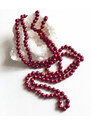 Náhrdelník 20. léta červené perly