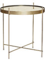 Mosazný kovový odkládací stolek Hübsch Reflect 43 cm