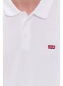 Polo tričko Levi's pánské, bílá barva, hladké, 35883.0003-Neutrals