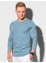 Buďchlap Světle-modré stylové tričko s dlouhým rukávem L131