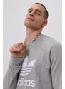 Bavlněná mikina adidas Originals H06650 pánská, šedá barva, melanžová, H06650-MGREYH/WHT