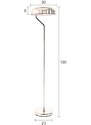 Černá stojací lampa DUTCHBONE Eclipse 130 cm