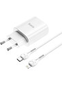 Rychlá nabíječka do sítě pro iPhone a iPad - Hoco, N14 Smart PD20W + Lightning kabel