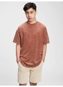GAP Dětské tričko teen curved hem t-shirt - Kluci