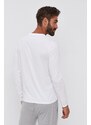 Tričko s dlouhým rukávem Polo Ralph Lauren pánské, bílá barva, hladké