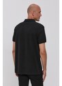 Polo tričko Levi's pánské, černá barva, hladké, 35883.0007-Blacks