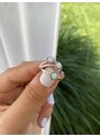 SYLVIENE Stříbrný prstýnek Fire Opal