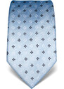 Vincenzo Boretti Hedvábná kravata modrá nevšední vzor 21987
