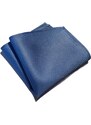 Fišer Hedvábný kapesníček modrý jednobarevný 76-13