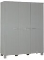 Hoorns Světle šedá dřevěná skříň Koben 203 x 158 cm