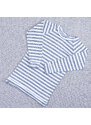 Tarua Dětské bambusové tričko s dlouhým rukávem - šedý proužek