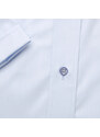 Willsoor Pánská košile Slim Fit bledě modrá s hladkým vzorem 12826