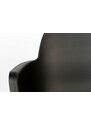 Černá plastová jídelní židle ZUIVER ALBERT KUIP ALL BLACK s područkami