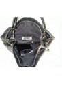 Kožená kabelka přes rameno Vera Pelle wk579c černá