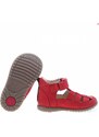 Dětské kožené sandálky EMEL E1079-22 Červená