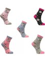 Dětské obrázkové ponožky Aura.Via Kočička meruňková (85% bavlna)