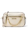 Michael Kors jet set large crossbody saffiano leather chain light cream