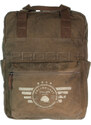 Greenburry Plátěný batoh na notebook Greenburry 5911-30 khaki