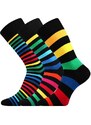 DELINE BLACK barevné trendy ponožky Lonka