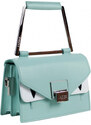 Luxusní kabelka JADISE, Lilly s hranatou rukojetí světle modrá