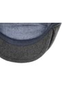 Luxusní šedá kašmírová bekovka od Fiebig - Driver cap Cashmere