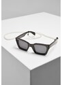 URBAN CLASSICS Sunglasses Poros With Chain - black/black