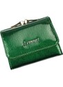 Kožená zelená malá dámská peněženka RFID v krabičce Lorenti