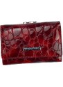 Gregorio červená malá dámská kožená peněženka v dárkové krabičce