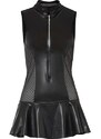 bonprix Sexy šaty ve vzhledu Wet Černá