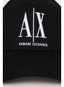 Čepice Armani Exchange černá barva, s aplikací, 944170 1A170 NOS